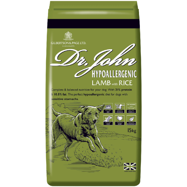 Dr John Hypoallergenic Lamb Dog Food Pack Image