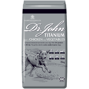 Dr John Titanium Chicken Dog Food Pack Image